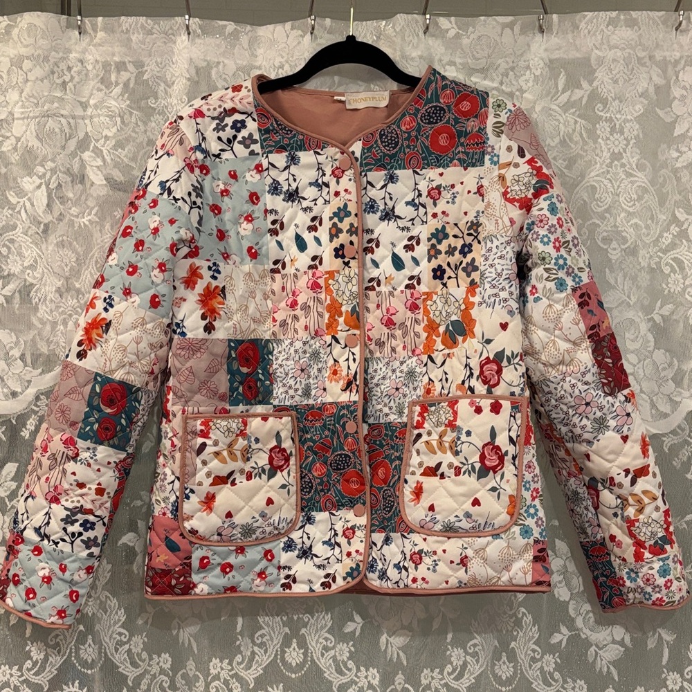 Colorful Patchwork Quilted Jacket